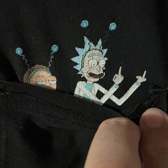 Rick and Morty Embroidered Pocket T-shirt - Picture 1 of 3